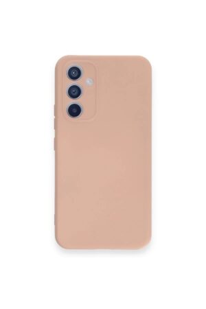 Samsung Galaxy A34 5G Kılıf Nano içi Kadife Silikon - Pudra-(5796)