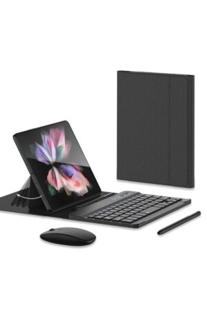 Universal Universal Kılıf Fold Klavye - Karbon Siyah-(5796)