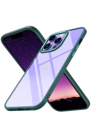 iPhone 14 Pro Max Kılıf Power Silikon - Koyu Yeşil-(5796)