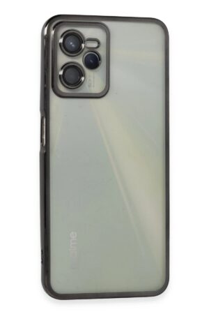 Realme C35 Kılıf Lensli Silikon - Siyah-(5796)