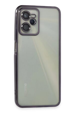 Realme C35 Kılıf Lensli Silikon - Mor-(5796)