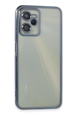 Realme C35 Kılıf Lensli Silikon - Açık Mavi-(5796)