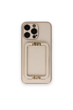 iPhone 14 Pro Max Kılıf Coco Elit Kapak - Gold-(5796)