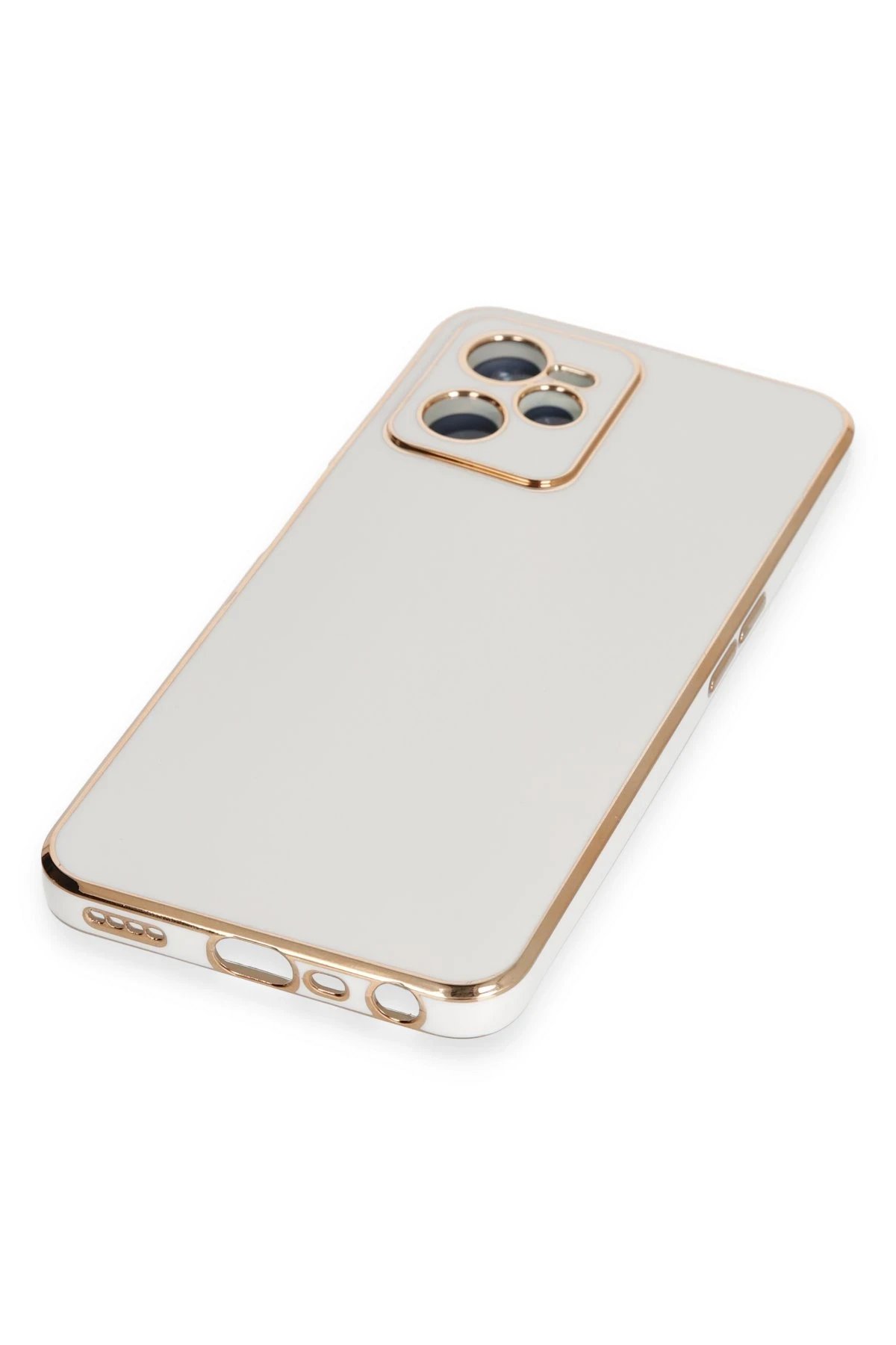 Realme C35 Kılıf Volet Silikon - Beyaz-(5796) - Görsel 4