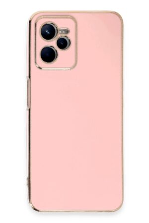 Realme C35 Kılıf Volet Silikon - Pembe-(5796)