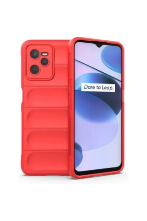 Realme C35 Kılıf Optimum Silikon - Kırmızı-(5796)