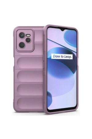 Realme C35 Kılıf Optimum Silikon - Mor-(5796)