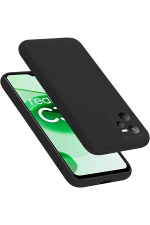 Realme C35 Kılıf First Silikon - Siyah-(5796)
