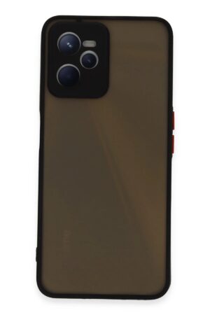 Realme C35 Kılıf Montreal Silikon Kapak - Siyah-(5796)
