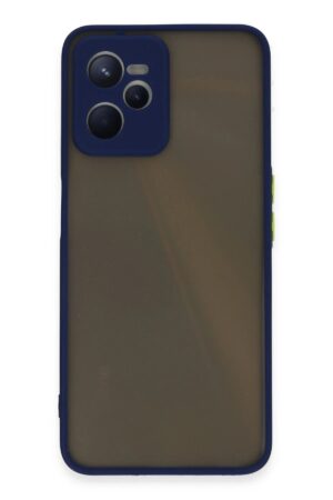 Realme C35 Kılıf Montreal Silikon Kapak - Lacivert-(5796)