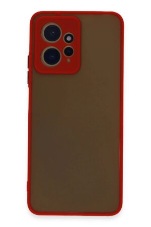 Xiaomi Redmi Note 12 4G Kılıf Montreal Silikon Kapak - Kırmızı-(5796)
