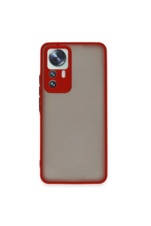 Xiaomi Mi 12T Pro Kılıf Montreal Silikon Kapak - Kırmızı-(5796)