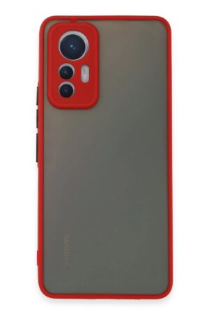 Xiaomi Mi 12 Lite Kılıf Montreal Silikon Kapak - Kırmızı-(5796)
