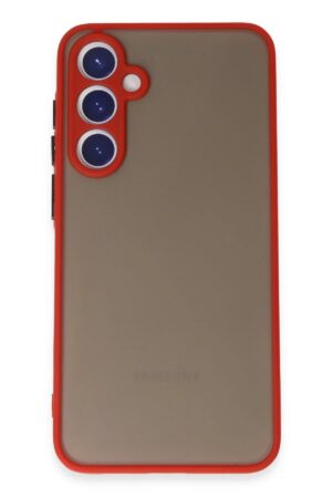 Samsung Galaxy S23 Kılıf Montreal Silikon Kapak - Kırmızı-(5796)