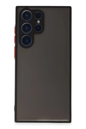 Samsung Galaxy S23 Ultra Kılıf Montreal Silikon Kapak - Siyah-(5796)