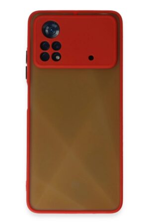 Xiaomi Poco X4 Pro 5G Kılıf Montreal Silikon Kapak - Kırmızı-(5796)