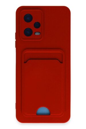 Xiaomi Poco X5 5G Kılıf Kelvin Kartvizitli Silikon - Kırmızı-(5796)