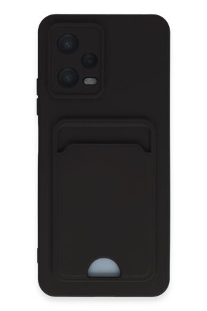 Xiaomi Poco X5 5G Kılıf Kelvin Kartvizitli Silikon - Siyah-(5796)