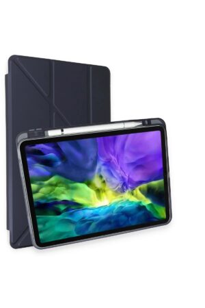 iPad Pro 11 (2018) Kılıf Kalemlikli Mars Tablet Kılıfı - Lacivert-(5796)