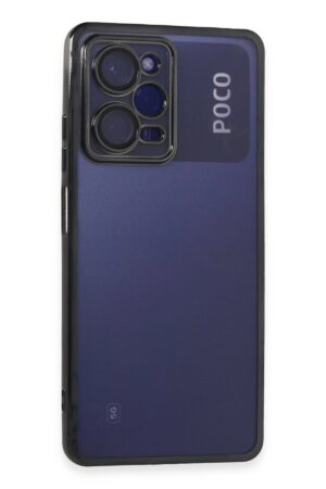 Xiaomi Poco X5 Pro 5G Kılıf Lensli Silikon - Siyah-(5796)