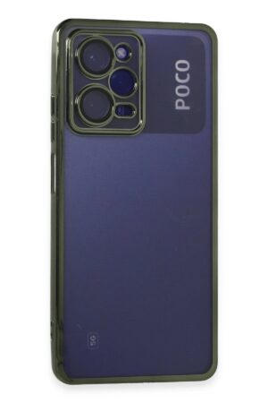 Xiaomi Poco X5 Pro 5G Kılıf Lensli Silikon - Yeşil-(5796)
