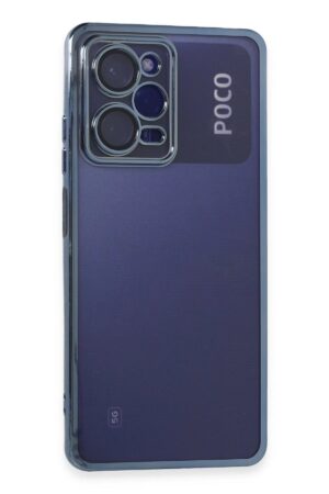 Xiaomi Poco X5 Pro 5G Kılıf Lensli Silikon - Açık Mavi-(5796)