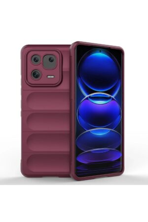 Xiaomi Mi 13 Kılıf Optimum Silikon - Bordo-(5796)