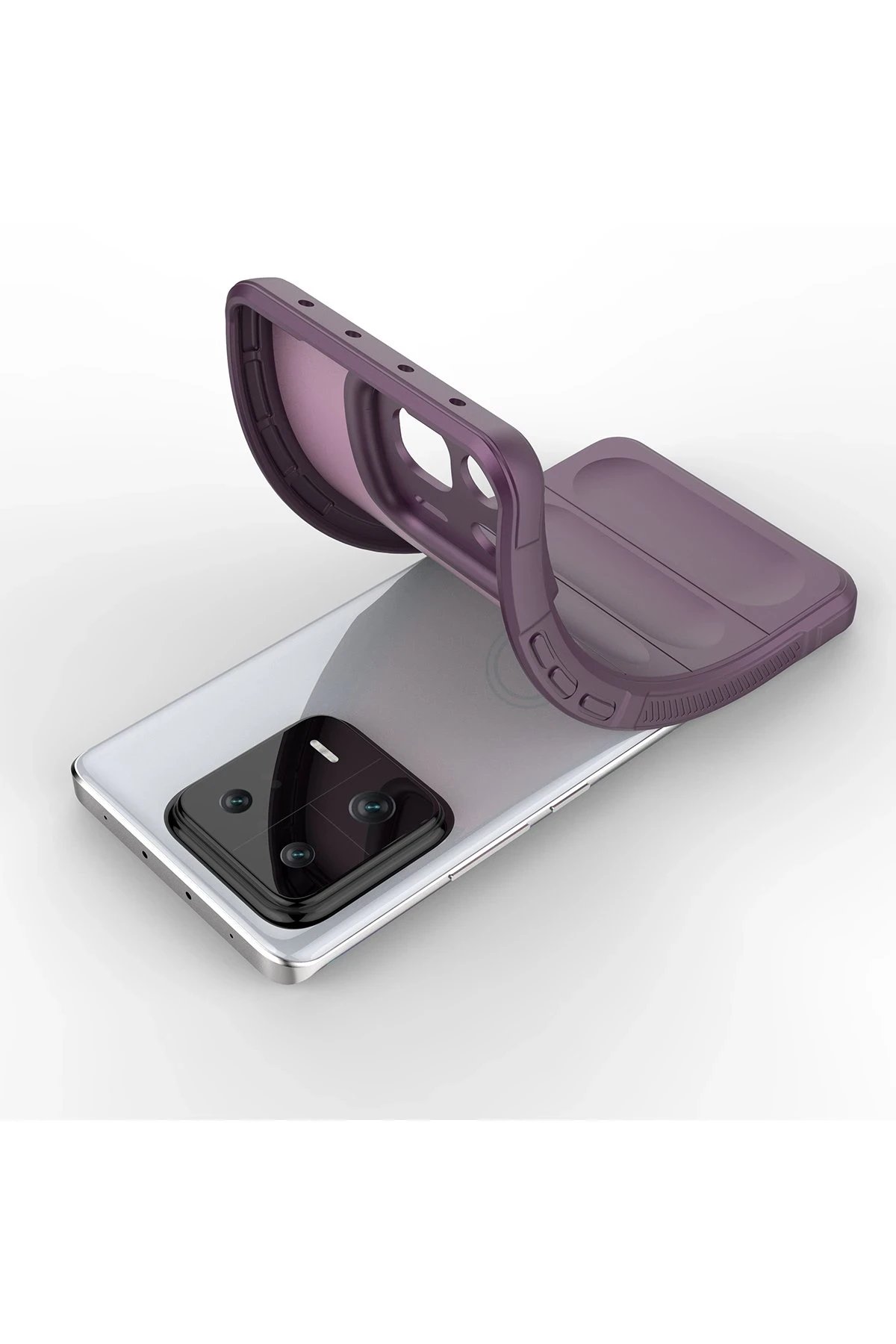 Xiaomi Mi 13 Kılıf Optimum Silikon - Mor-(5796) - Görsel 4
