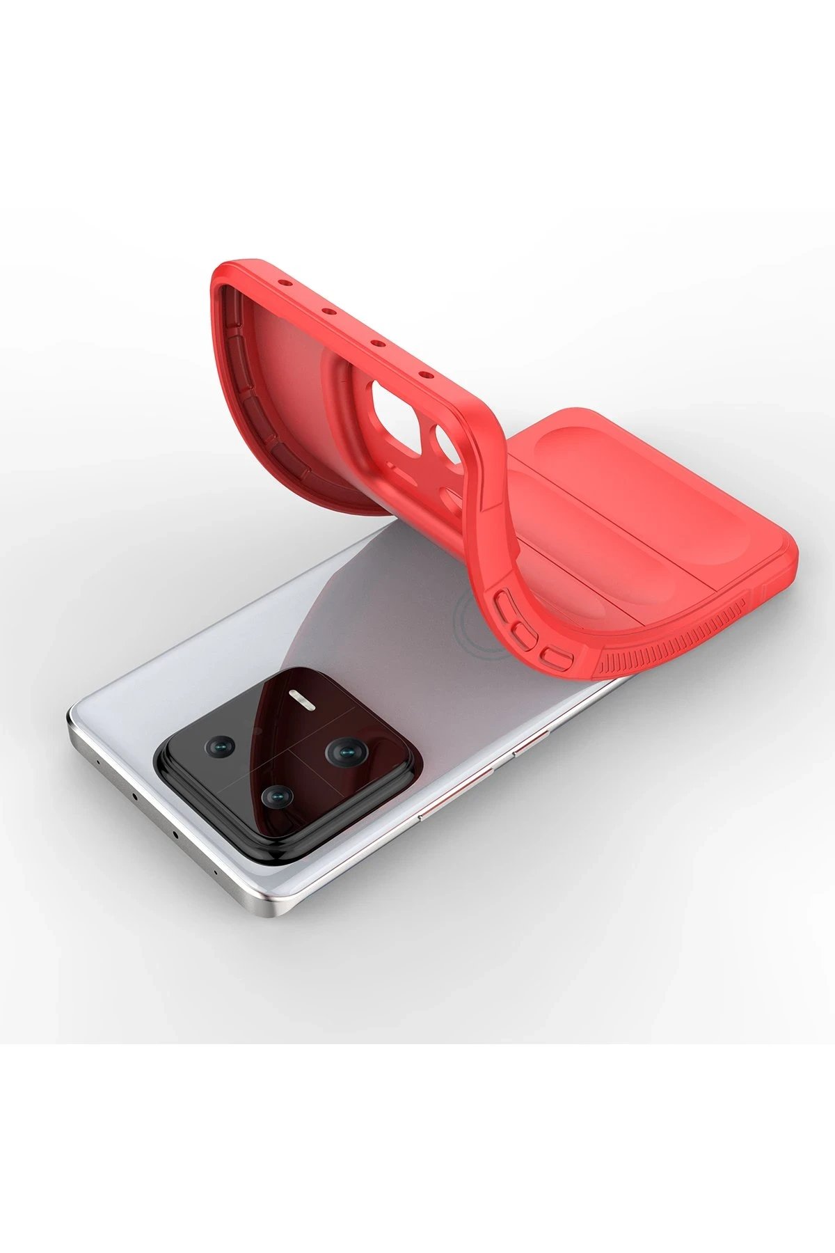 Xiaomi Mi 13 Pro Kılıf Optimum Silikon - Kırmızı-(5796) - Görsel 4