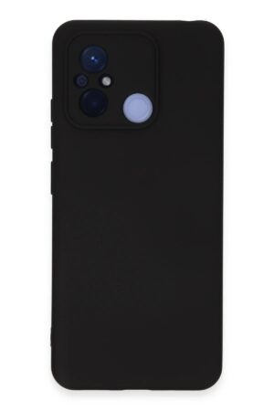 Xiaomi Redmi 12C Kılıf Nano içi Kadife Silikon - Siyah-(5796)