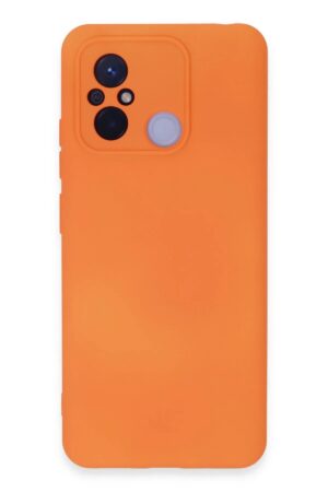 Xiaomi Redmi 12C Kılıf Nano içi Kadife Silikon - Turuncu-(5796)