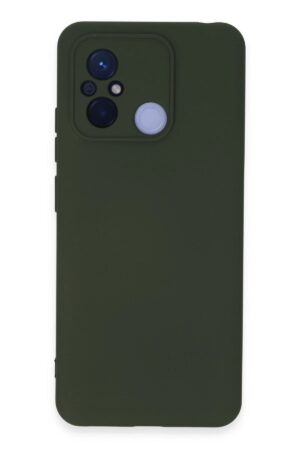 Xiaomi Redmi 12C Kılıf Nano içi Kadife Silikon - Koyu Yeşil-(5796)