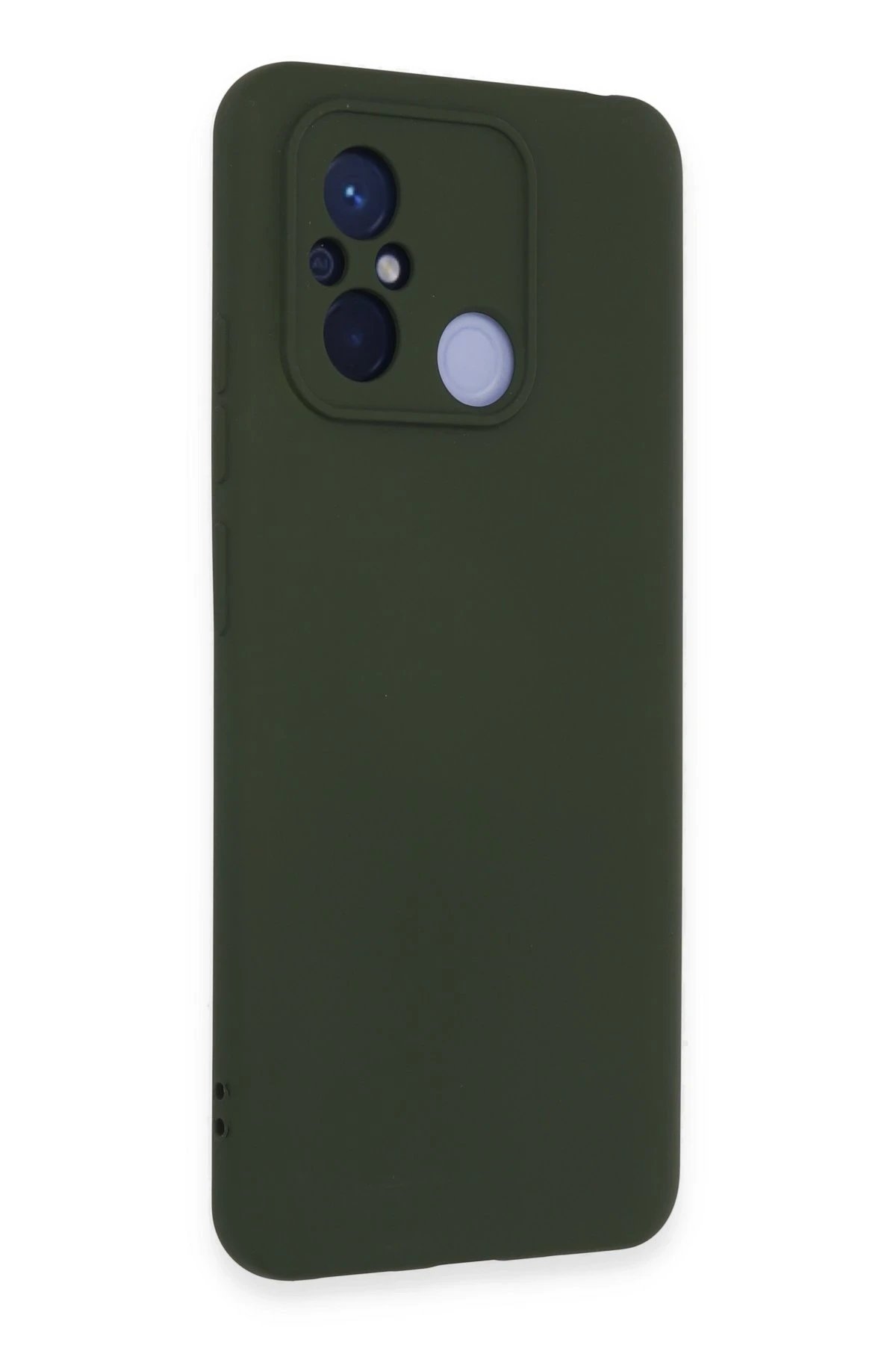 Xiaomi Redmi 12C Kılıf Nano içi Kadife Silikon - Koyu Yeşil-(5796) - Görsel 2