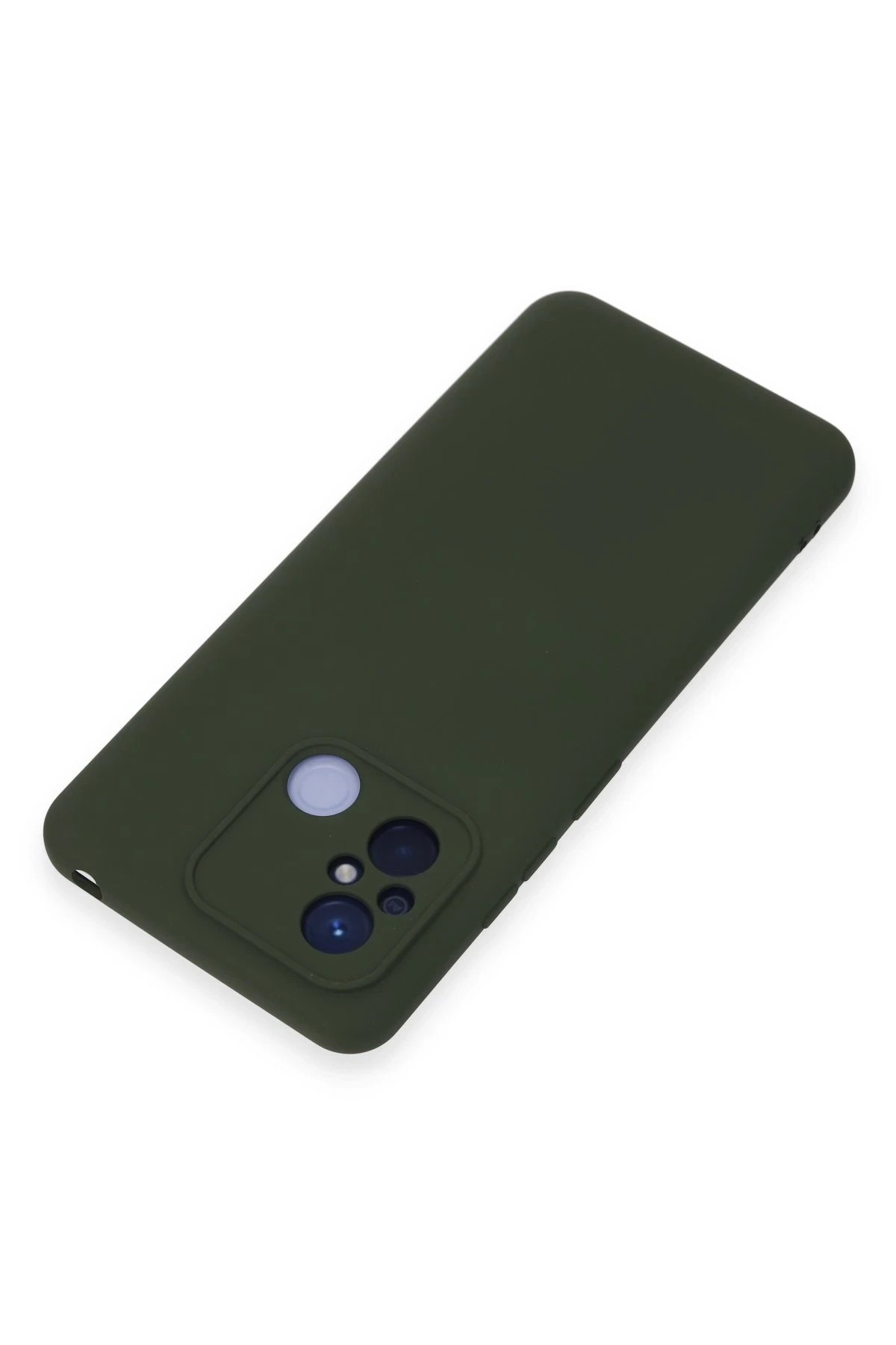 Xiaomi Redmi 12C Kılıf Nano içi Kadife Silikon - Koyu Yeşil-(5796) - Görsel 3