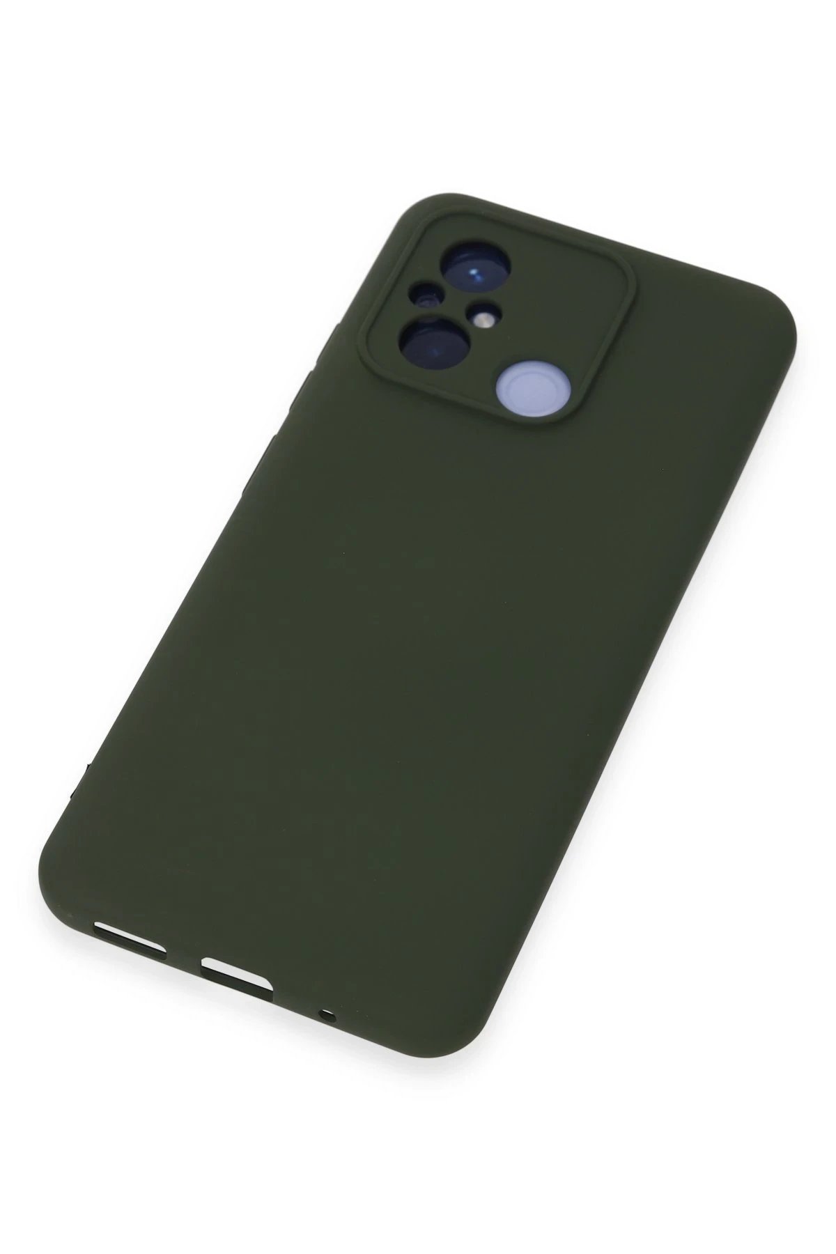 Xiaomi Redmi 12C Kılıf Nano içi Kadife Silikon - Koyu Yeşil-(5796) - Görsel 4