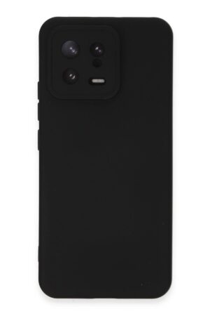 Xiaomi Mi 13 Kılıf Nano içi Kadife Silikon - Siyah-(5796)