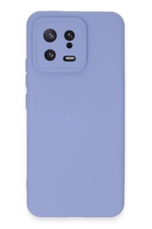 Xiaomi Mi 13 Kılıf Nano içi Kadife Silikon - Lila-(5796)