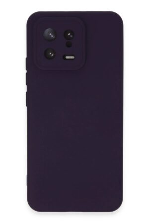Xiaomi Mi 13 Kılıf Nano içi Kadife Silikon - Mor-(5796)