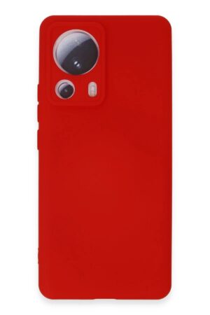 Xiaomi Mi 13 Lite Kılıf Nano içi Kadife Silikon - Kırmızı-(5796)