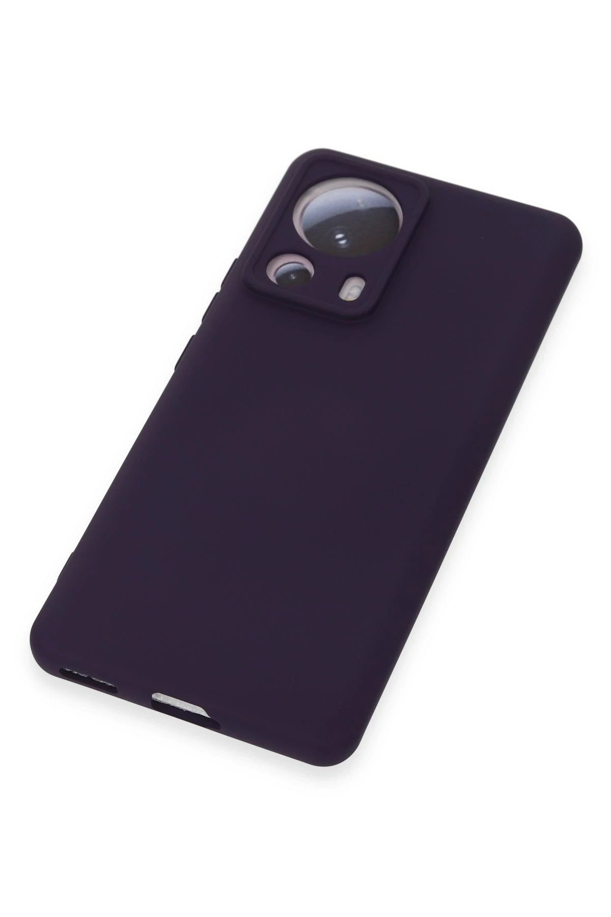 Xiaomi Mi 13 Lite Kılıf Nano içi Kadife Silikon - Mor-(5796) - Görsel 4