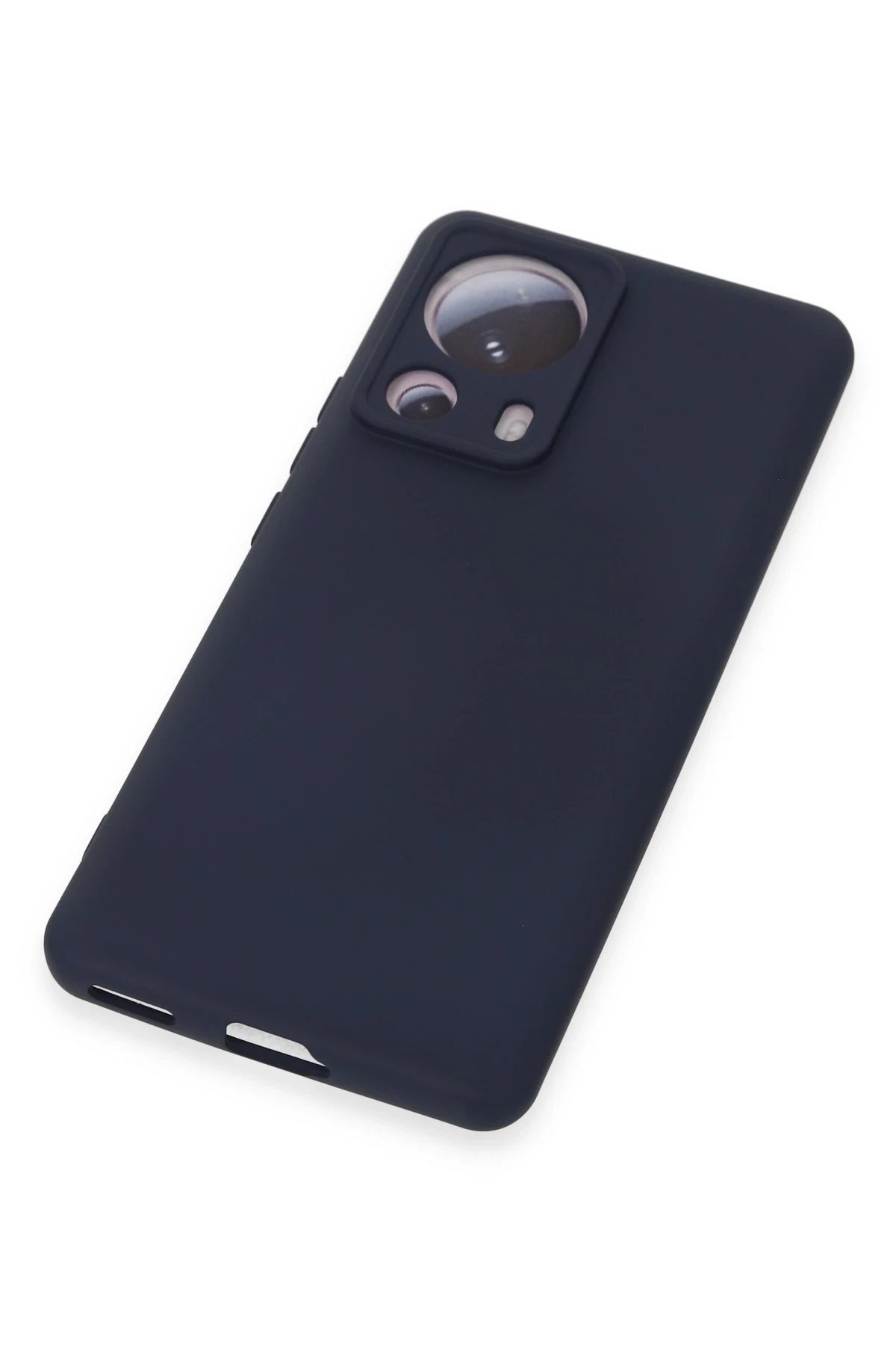 Xiaomi Mi 13 Lite Kılıf Nano içi Kadife Silikon - Lacivert-(5796) - Görsel 4