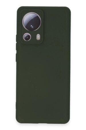 Xiaomi Mi 13 Lite Kılıf Nano içi Kadife Silikon - Koyu Yeşil-(5796)