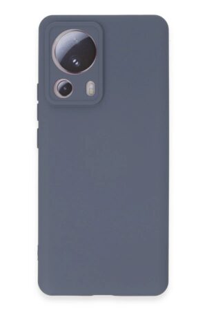 Xiaomi Mi 13 Lite Kılıf Nano içi Kadife Silikon - Gri-(5796)