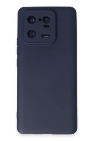 Xiaomi Mi 13 Pro Kılıf Nano içi Kadife Silikon - Lacivert-(5796)