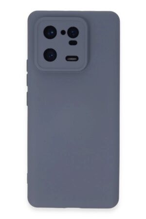 Xiaomi Mi 13 Pro Kılıf Nano içi Kadife Silikon - Gri-(5796)