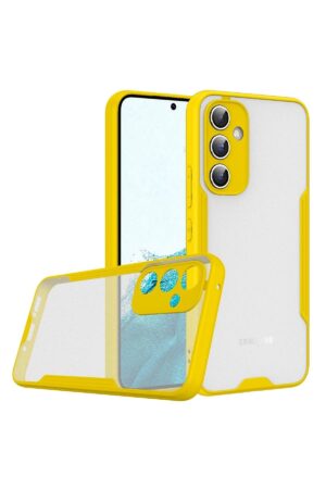 Samsung Galaxy A24 4G Kılıf Platin Silikon - Sarı-(5796)