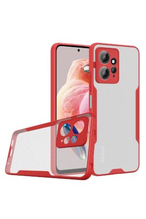 Xiaomi Redmi Note 12 4G Kılıf Platin Silikon - Kırmızı-(5796)