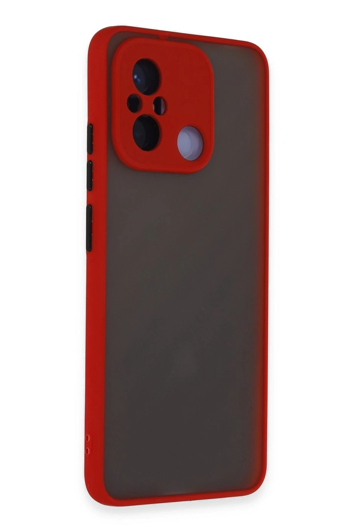 Xiaomi Redmi 12C Kılıf Montreal Silikon Kapak - Kırmızı-(5796) - Görsel 2