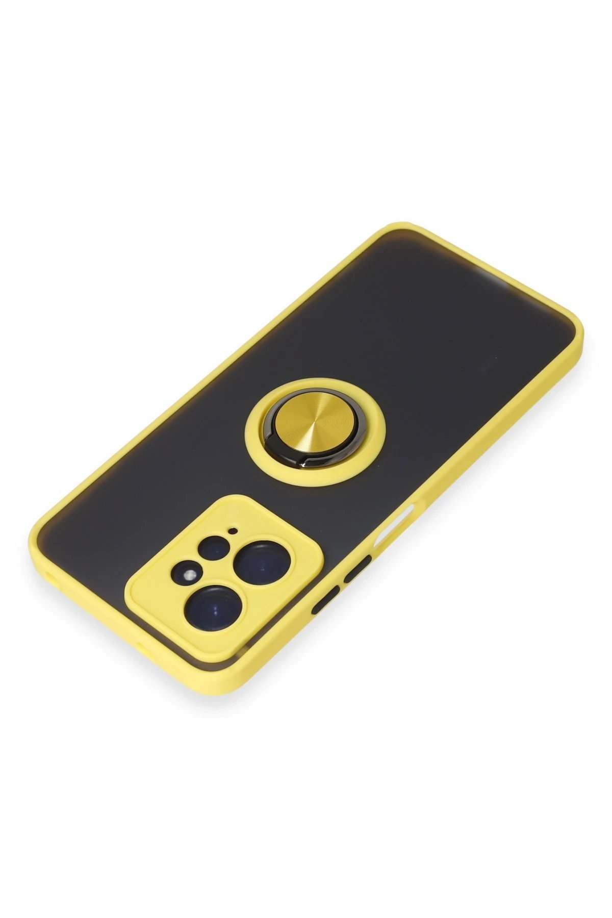 Xiaomi Redmi Note 12 4G Kılıf Montreal Yüzüklü Silikon Kapak - Sarı-(5796) - Görsel 4