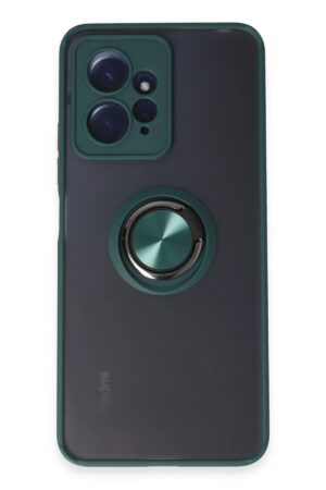 Xiaomi Redmi Note 12 4G Kılıf Montreal Yüzüklü Silikon Kapak - Yeşil-(5796)